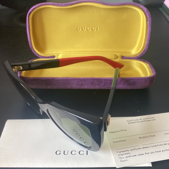 53MM Colorblocked Arm Cat Eye Sunglasses - Picture 5 of 8